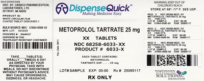 Ndc 68258-6033-xx (Ndc 68258 6033 Xx        Caraco)